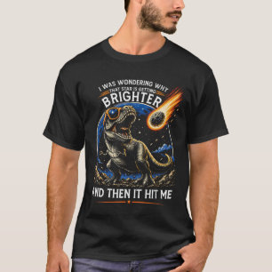 Camiseta Dinosaurio Meteorito Estrella Aclarando T Rex Espa