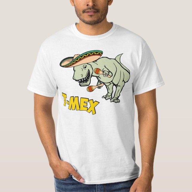 Camiseta Dinosaurio mexicano del Tyrannosaurus de T-Mex (Anverso)