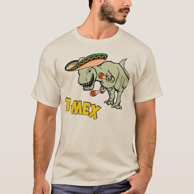 Camiseta Dinosaurio mexicano del Tyrannosaurus de T-Mex (Anverso)