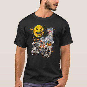 Camiseta Dinosaurio momo y camionetas de Monstruo de Hallow