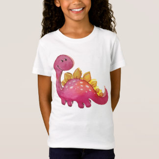 Camiseta Dinosaurio mono Rosa accidente geográfico 3D-Look