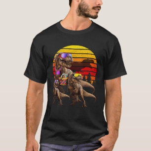 Camiseta Dinosaurio mundial de época retro de la familia de