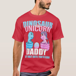 Camiseta Dinosaurio o unicornio hasta que naces papá