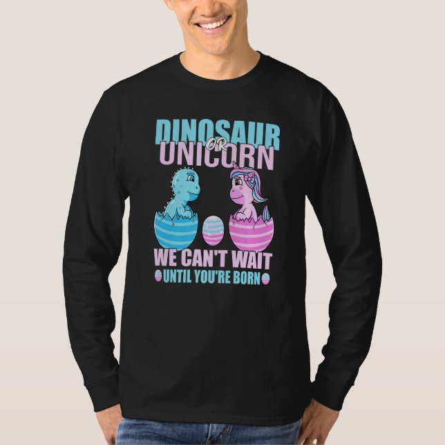 Camiseta Dinosaurio O Unicornio No Pueden Esperar Hasta Que (Anverso)