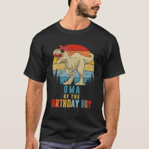 Camiseta Dinosaurio Oma Del Niño De Cumpleaños Que Coincide