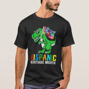 Camiseta Dinosaurio: Países latinos con patrimonio hispano