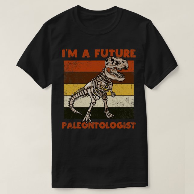 Camiseta Dinosaurio Paleontólogo Futuro (Diseño del anverso)