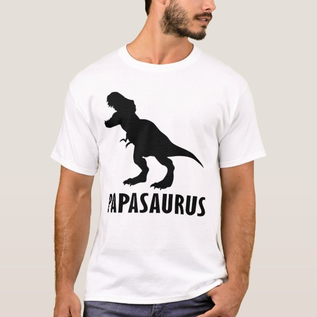 Camiseta dinosaurio papa (Anverso)