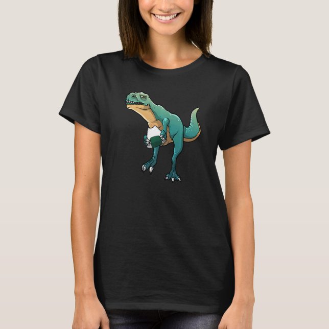 Camiseta Dinosaurio Para Hombres Mujeres Sushi Rice Aperiti (Anverso)