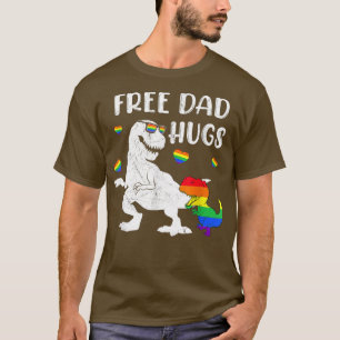 Camiseta Dinosaurio Para Ser Papá Libre Abrazos Con Gafas P