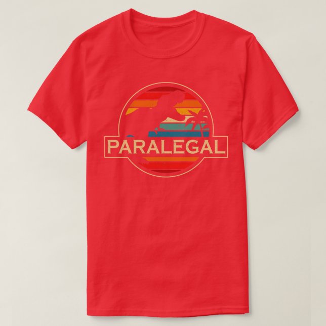 Camiseta Dinosaurio Paralegal (Diseño del anverso)