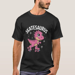 Camiseta Dinosaurio Patinador Dinosaureo Patina T-Rex Diver