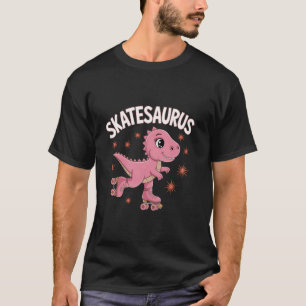 Camiseta Dinosaurio Patinaje Dinosauriio T-Rex Patina Dino 
