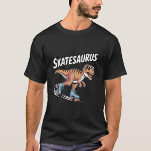 Camiseta Dinosaurio Patinaje Dinosauriio T-Rex Patina Dino