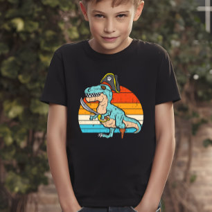 Camiseta Dinosaurio pirata - Aventura retro T-Rex