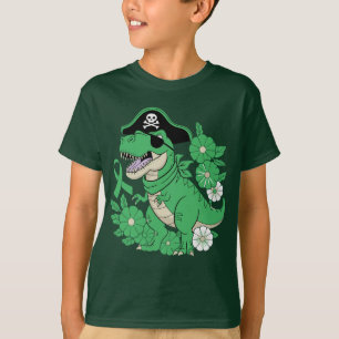 Camiseta Dinosaurio pirata de sensibilización sobre la cint