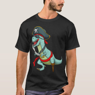Camiseta Dinosaurio pirata T Rex Tyrannosaurus Halloween