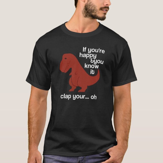Camiseta Dinosaurio pobre (Anverso)