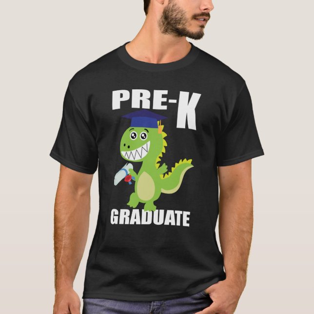 Camiseta Dinosaurio Preescolar Título de graduación preesco (Anverso)