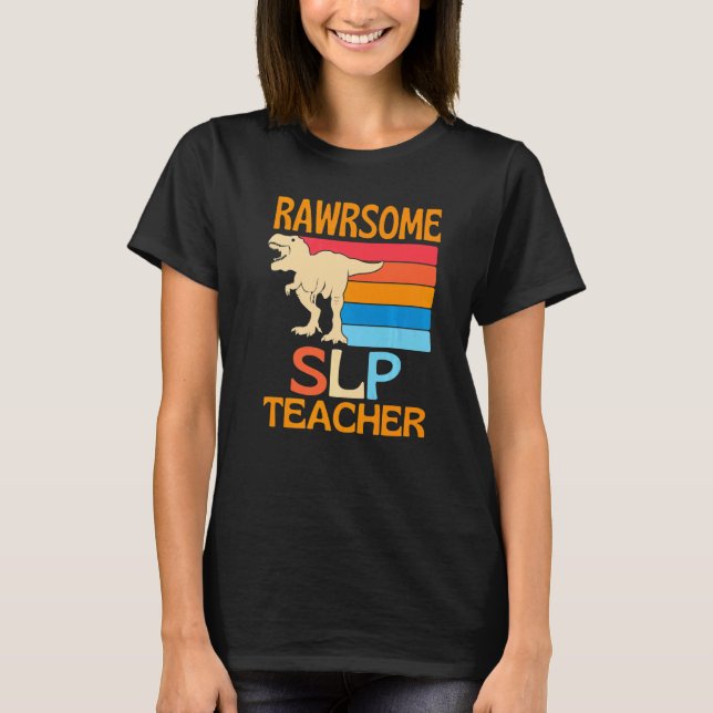 Camiseta Dinosaurio Profesor Slp Increíble (Anverso)