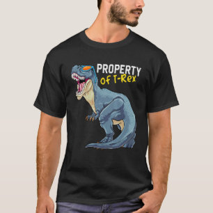 Camiseta Dinosaurio Propiedad De Rex Tyrannosaurus Rex Pale
