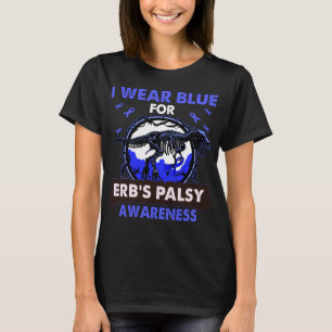 Camiseta Dinosaurio Que Uso Azul Para La Sensibilización De