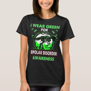 Camiseta Dinosaurio Que Uso Verde Para El TRASTORNO BIPOLAR