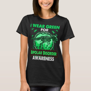 Camiseta Dinosaurio Que Uso Verde Para El TRASTORNO BIPOLAR