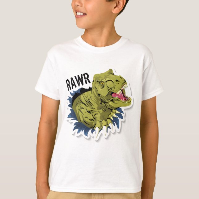 Camiseta Dinosaurio Rawr  (Anverso)