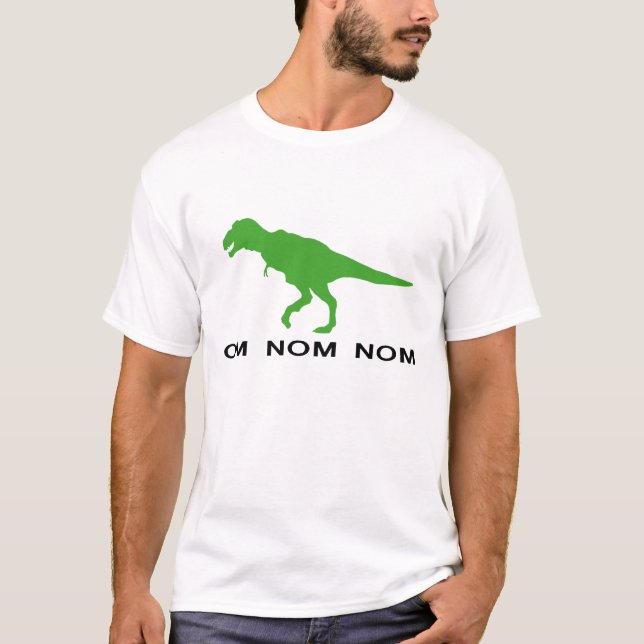 Camiseta Dinosaurio Rawr de OM Nom Nom (Anverso)