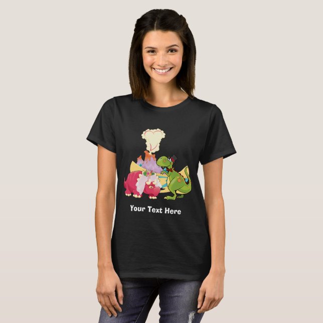 Camiseta Dinosaurio recién casado (Anverso completo)