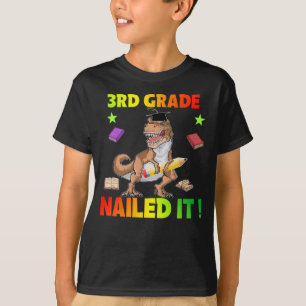 Camiseta Dinosaurio: regalo de diploma de tercer grado de l