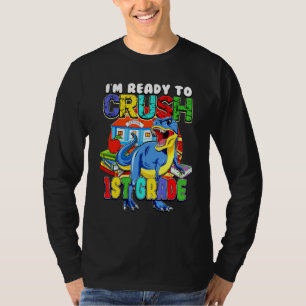 Camiseta Dinosaurio Regreso a la Escuela Listo para Aplas