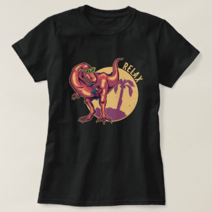 Camiseta Dinosaurio relajante