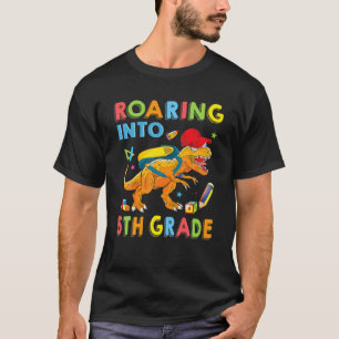 Camiseta Dinosaurio Rex Roarando A Estudiante De 5º Grado D