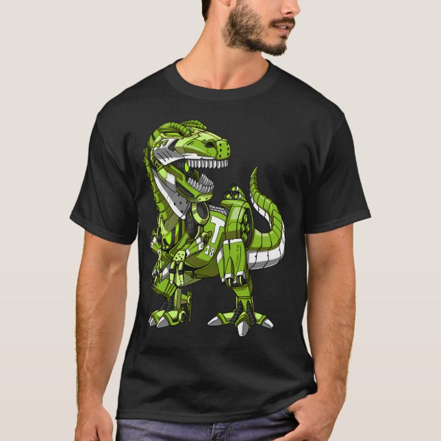 Camiseta Dinosaurio Robot T-Rex (Anverso)