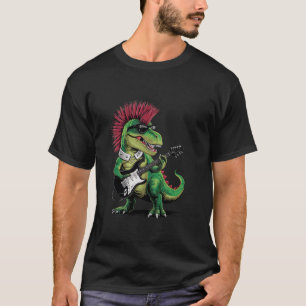 Camiseta Dinosaurio rock and Roll Men Women Kid Dinosaur Pl