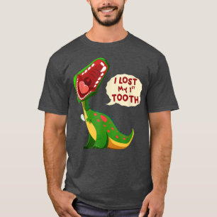 Camiseta Dinosaurio ruidoso que perdí mi primer diente grac
