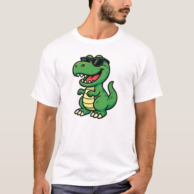 Camiseta Dinosaurio safari con matices Guay (Anverso)