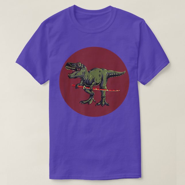 Camiseta Dinosaurio samurai japonés TRe con dinosaurio Kata (Diseño del anverso)
