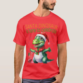 Camiseta Dinosaurio Santa
