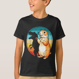 Camiseta Dinosaurio sombra títere divertido día de la marmo