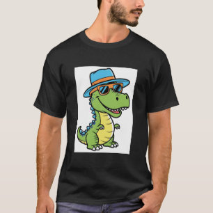 Camiseta Dinosaurio sonriente Guay con gafas de sol y Hay T