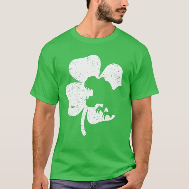 Camiseta Dinosaurio St Patrick's Day Boys Toddler Irish (Anverso)