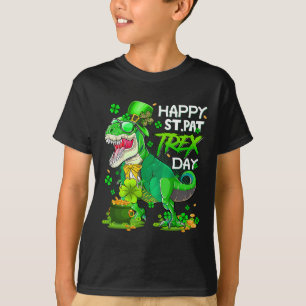 Camiseta Dinosaurio St Patricks Day Happy St Pat Trex T Rex