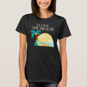 Camiseta Dinosaurio T Rex de Playa Genial, dinosaurio de pl
