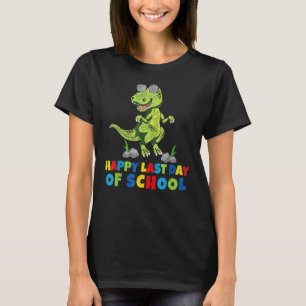 Camiseta Dinosaurio T-Rex Feliz Día Del Colegio Último Té