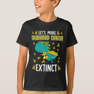 Camiseta Dinosaurio T-rex hace que el cáncer infantil se ex
