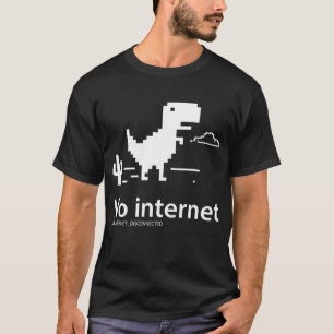 Camiseta Dinosaurio T-Rex   No hay conexión a Internet T-S