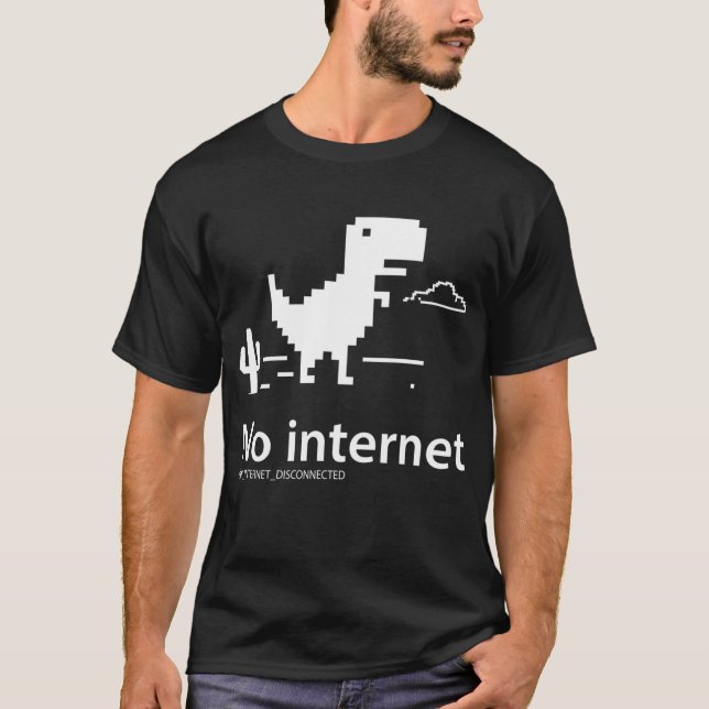 Camiseta Dinosaurio T-Rex | No hay conexión a Internet T-Sh (Anverso)